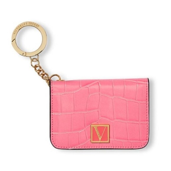 Victoria's Secret Accessories - Victoria Secret Foldable Card Case Neon Croc colorblock